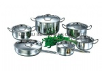 12 PCS STAINLESS STEEL COOKWARE SETS