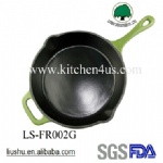 cast iron enamel fry pan